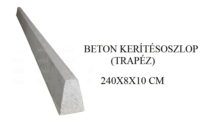 240 cm kerítésoszlop