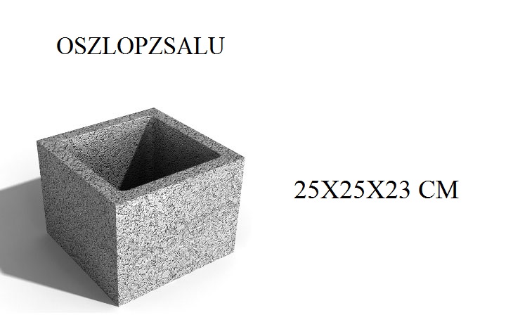 Pillérzsalu 25×25 cm
